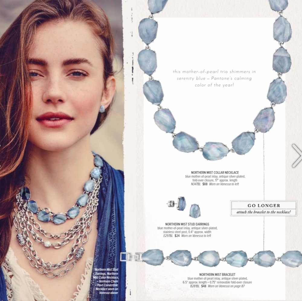 Chloe + Isabel Northern Mist necklace and bracelet set